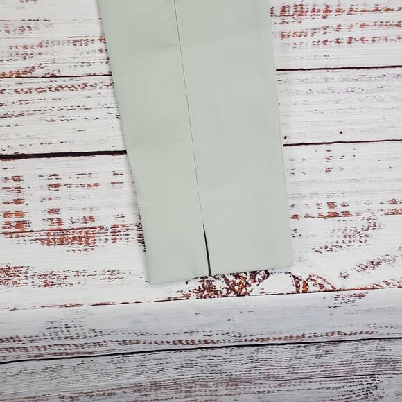 Vince Pants Front Seam Ponte Stitch Stretch XS Gray Mist Minimalist Neutral NWT - Picture 6 of 14
